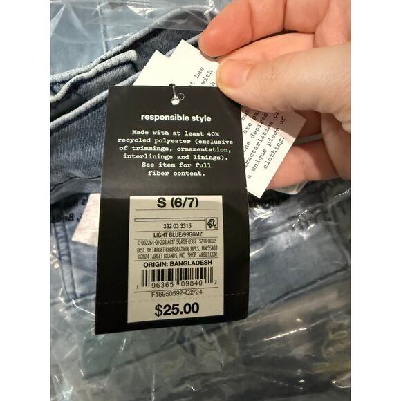 NWT art class Size Small 6/7 Boy Kid Unisex Snap Button Hood Denim Jacket Light - Picture 5 of 10